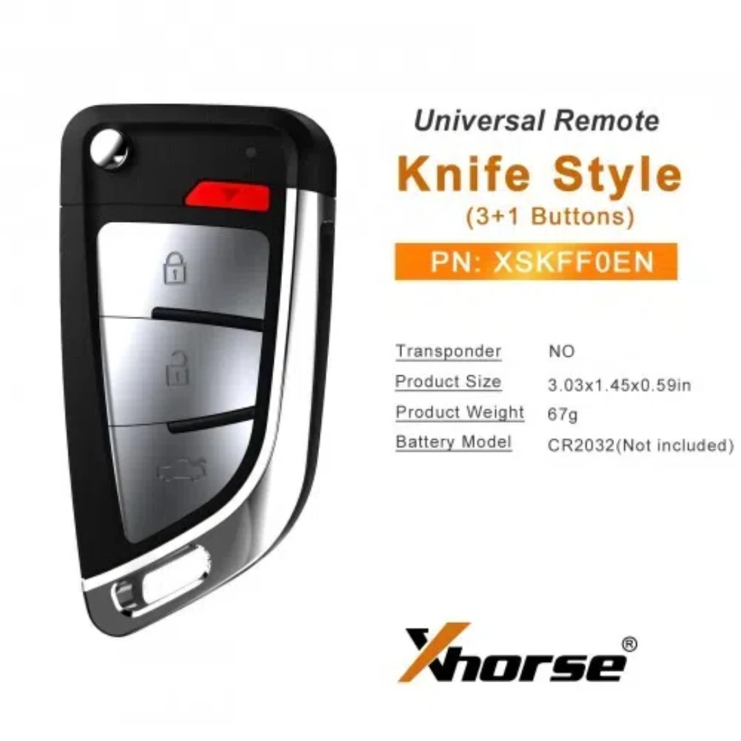 Xhorse XSKFF0EN Universal Remote Blade Shape Key