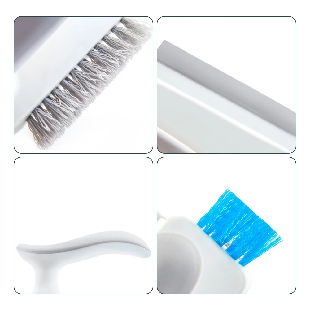 4 In 1 Home Cleaning Brush Brush Squeegee for Gap Groove Cleaning Tool Glass Scraper Kitchen Bathroom Floor Tire Cleaner Brush