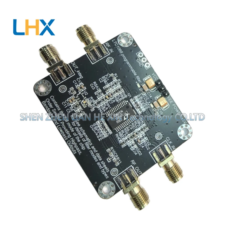 LTC1068 programmable filter module high pass bottom pass band pass maximum cut-off frequency 200KHz