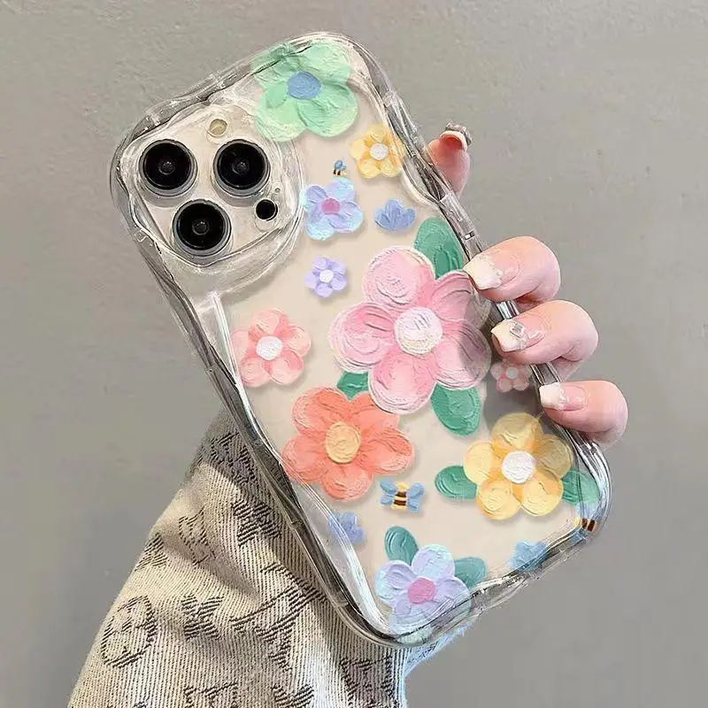 Oil Painting Flower Case for Infinix Note 30 40 Pro Hot 40 30I 20i 40i 30 Play Zero 30 Smart 8 7 TECNO Pova 6 Pro Spark 20 20C