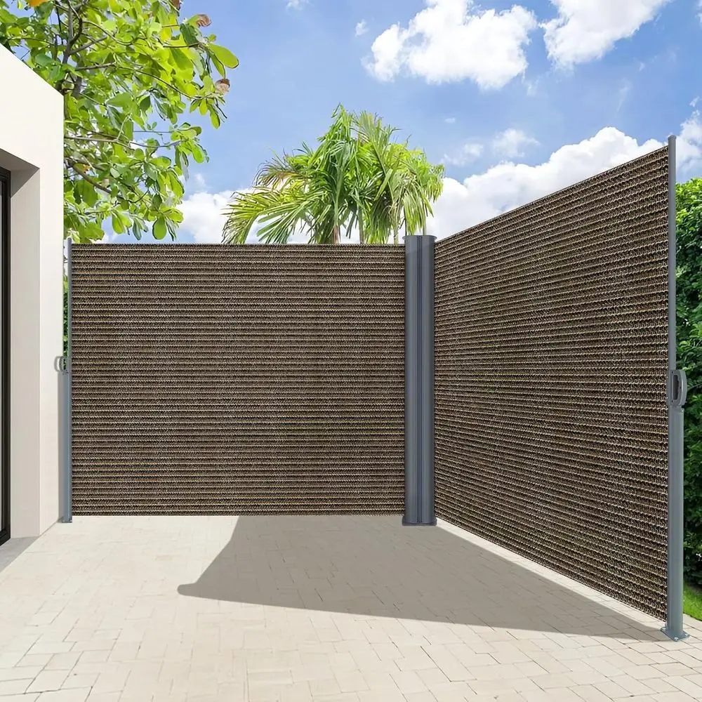 

Выдвижной боковой тент 71'' x 236'' - складной тент для патио, обеспечивающий приватность | Водонепроницаемый и устойчивый к УФ-излучению уличный разделитель для зонирования пространства на террасе или в саду