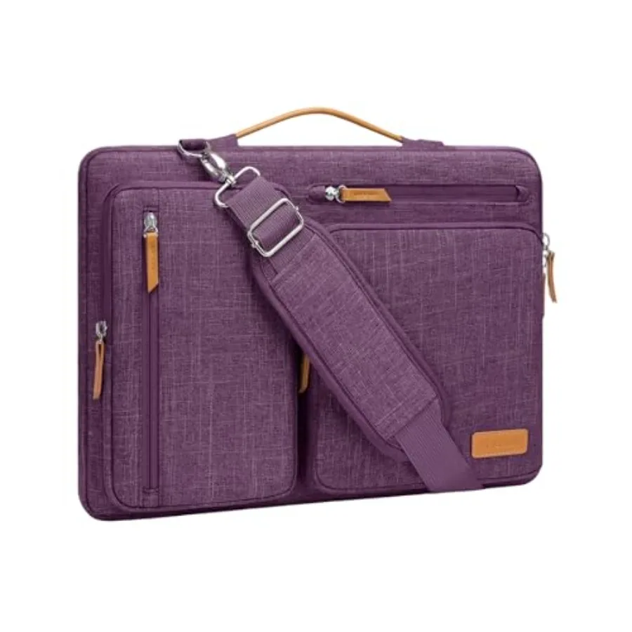 

360 Protective Laptop Shoulder Bag, -.6 Computer Bags Compatible with MacBook Pro, HP, Dell, Lenovo, Asus Notebook, Side Open M