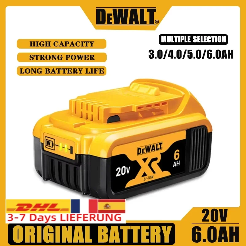 DCB200 20V Battery Compatible with Dewalt Power Tools 20V 6Ah Rechargeable Electric Tool Lithium Batteries 20V 18Volt 18v 6Ah