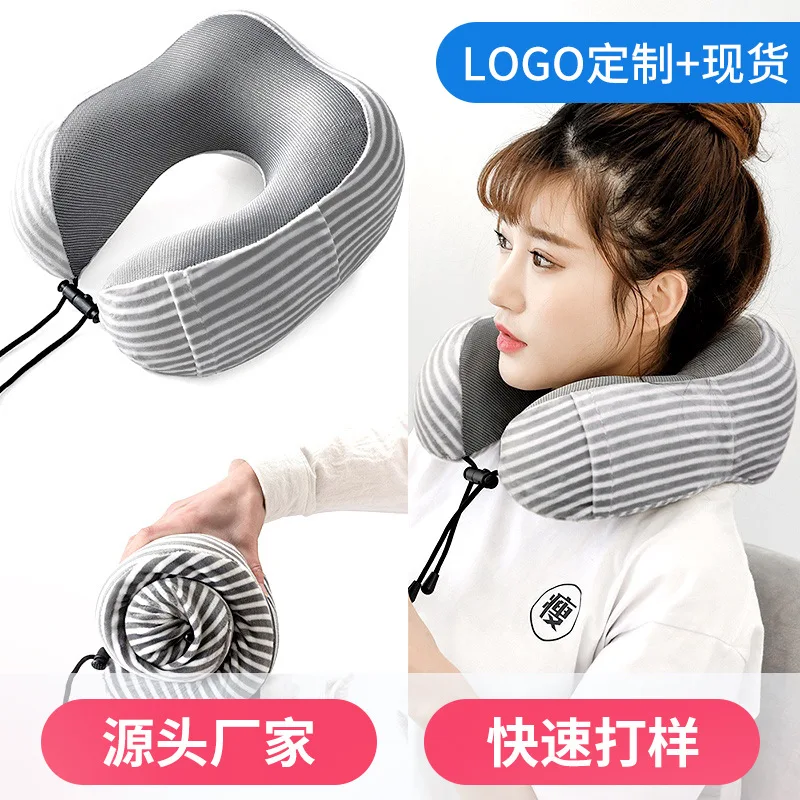 Memory Foam Airplane Neck Pillows Headrest Massage Cushion Travel Holiday Vacation Car Orthopedic Pillow For Neck