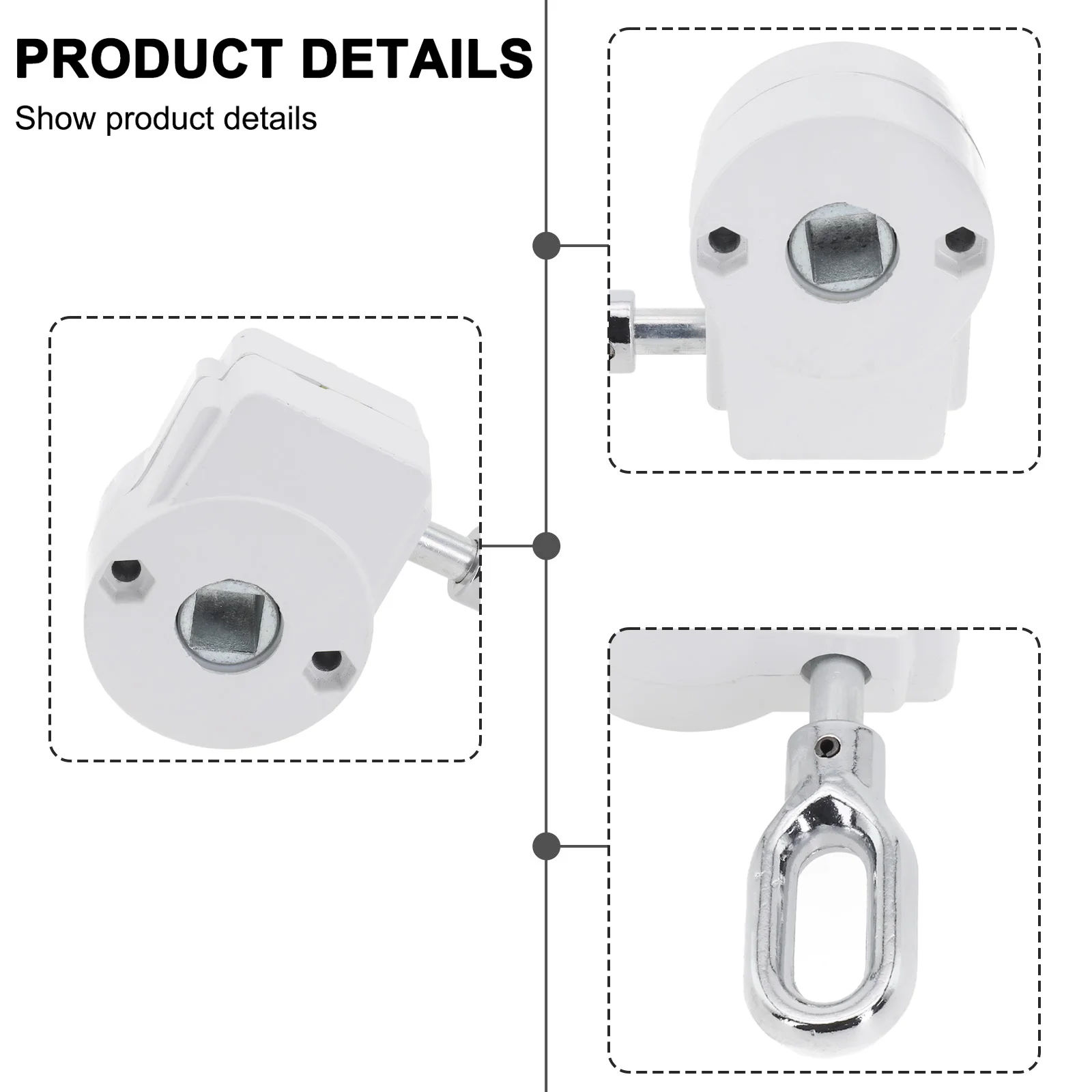 

Awning Worm Gear Easy Installation Equipment Gearbox Hassle-free Height Outdoor Replacement Adjustment Umbrella