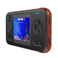 D12 2 in 1 2.8inch Retro Nostalgic Handheld Game Console & 8000mAh 5V 2.1A Mobile Power Bank Built-In 416 Game Boy Gift