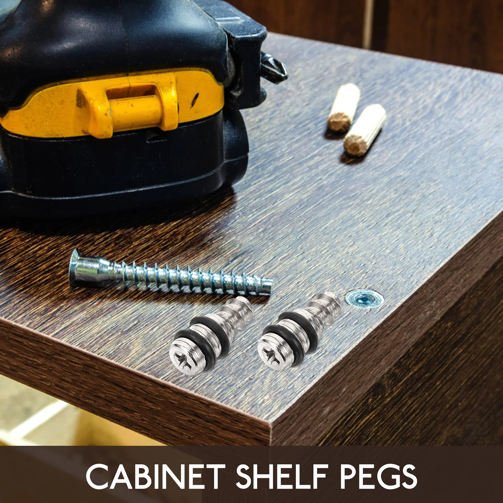 

20Pcs Shelf Support Pegs Cold Rolled Steel Durable Easy Install Multi Functional Cabinet Shelf Clips for Furniture