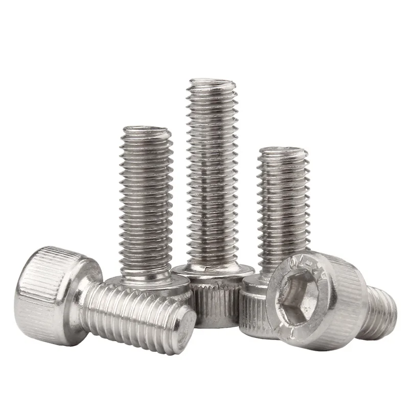 DIN912 Allen socket head screw 304 stainless steel M1.6 M2 M2.5 M3 M4 M5 M6 M8 Hexagon socket head cap screws hex socket screw