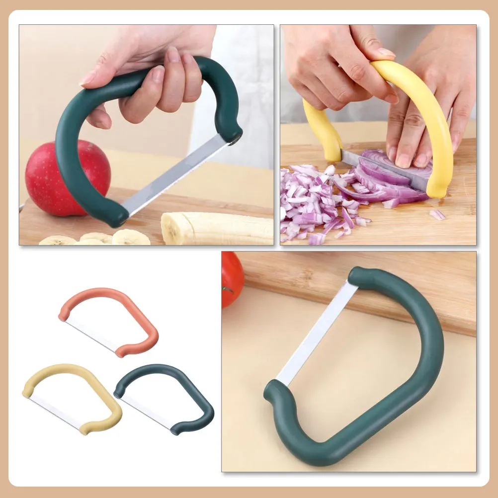 

3pcs Banana Slicer Vegetable Fruit Cutter Multifunctional Manual Kitchen Gadget For Cucumber Carrot Potato Shredding Tool