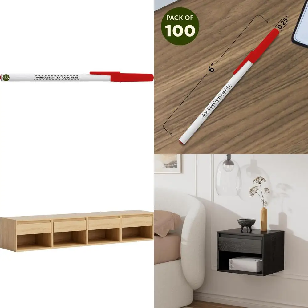 

Custom Value Stick Pens Set of 100, Personalized Bulk Pack - Blue Ink, Ideal for Offices, Schools, Businesses, and Trade Shows