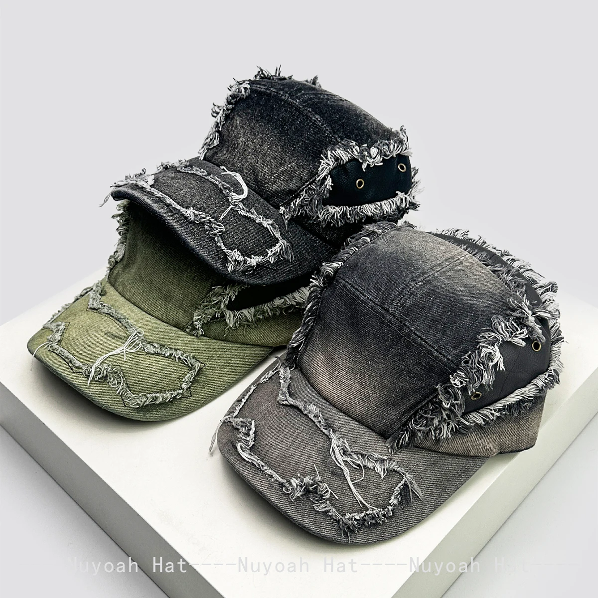 

New Men Women American Broken Style Niche Baseball Hats Sunshade Street Versatile Personal Peaked Caps Fashion Hip-hop Distress