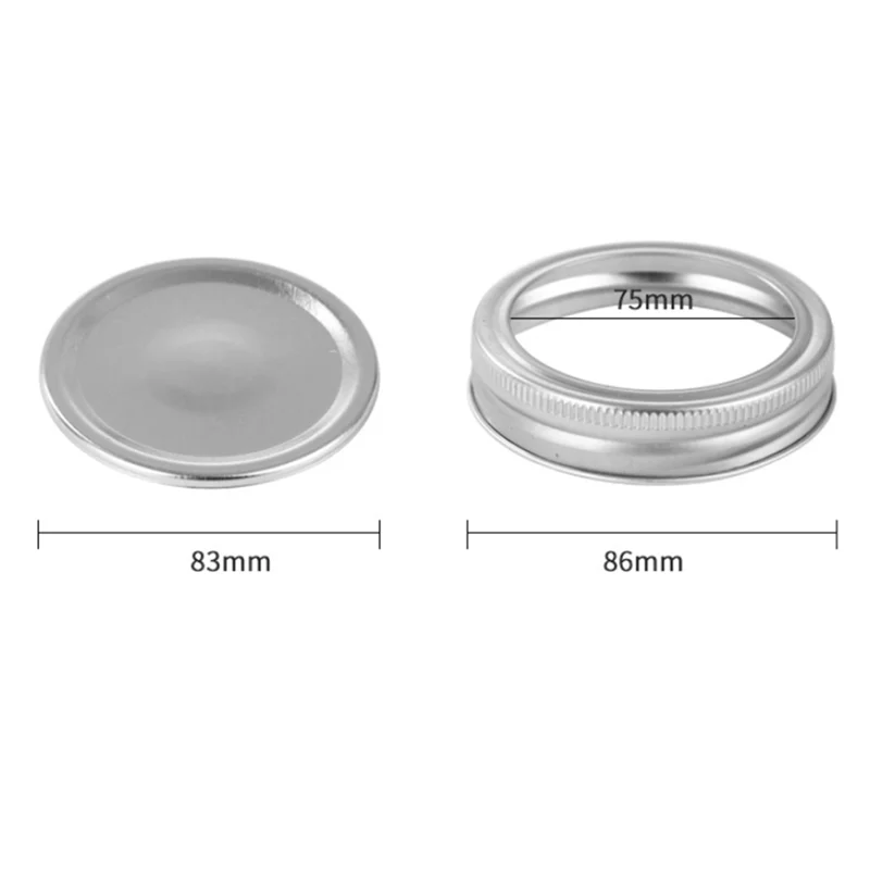 A008 Mason Jar ฝาปิดและแหวนสําหรับ Ball Canning Jars ปากกว้าง,แยกประเภทฝาปิด Leak PROOF, reusable Canning Jar ฝาปิดหมวก