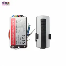 220V AC 1000W 4 canali ON/OFF interruttore di controllo remoto Wireless 4 vie telecomando digitale 4CH interruttore Controller per lampada luci a LED