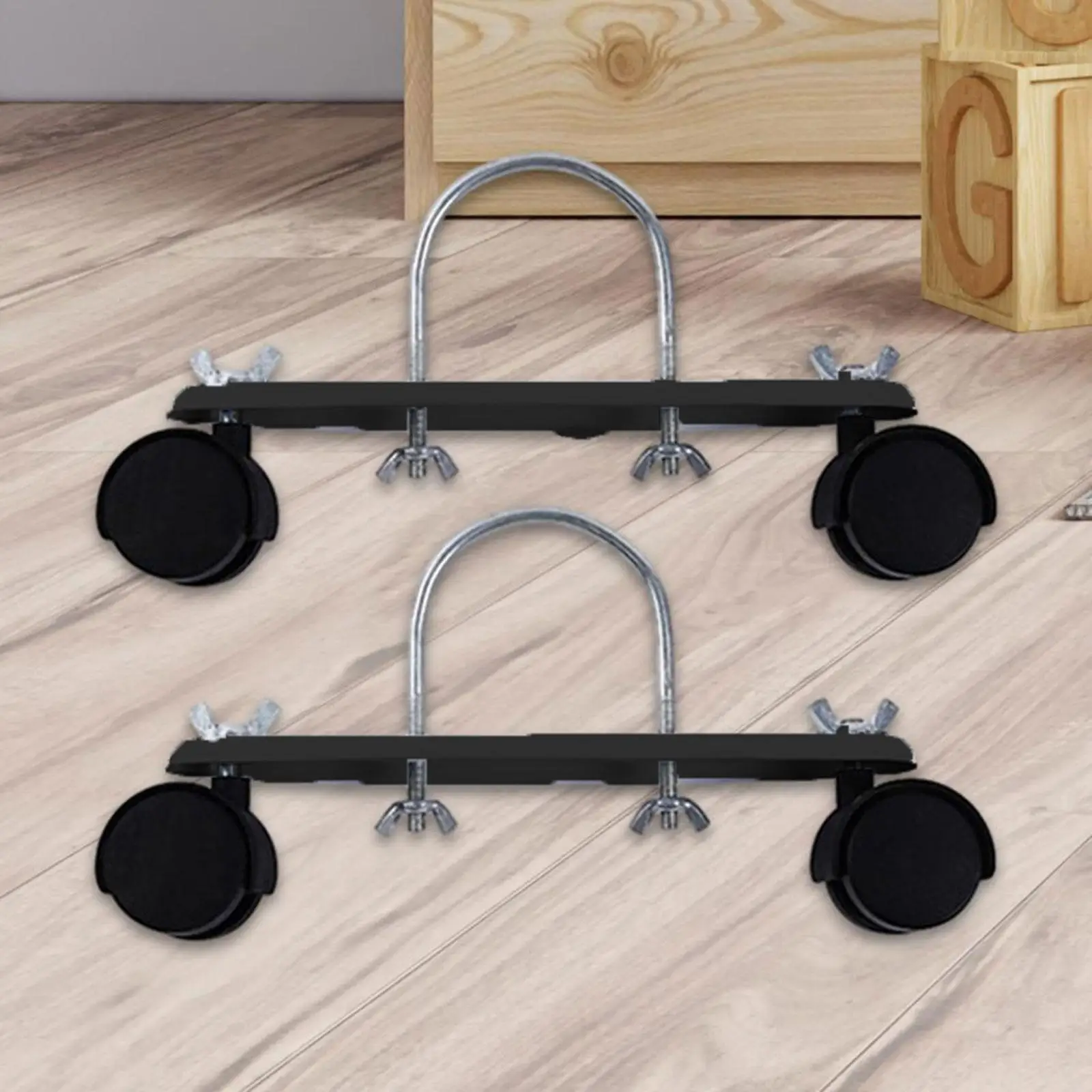 2x Oil Filled Heater Caster Bracket Accessory 360 Degree Swivel Heavy Duty Spare Parts Easily Install Professional Replace