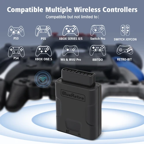 Imagen 2 del producto Adaptador de controlador inalámbrico RetroScaler Blueretro para consola SNES SFC a PS4 PS5 Switch Pro Switch Joycon Xbox One S controlador