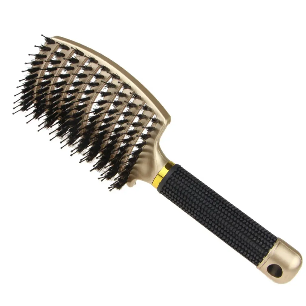 Women Men Hair Scalp Massage Comb Bristle & Nylon Hairbrush Wet Curly Detangle Hair Brush for Salon Hairdressing Styling Tools