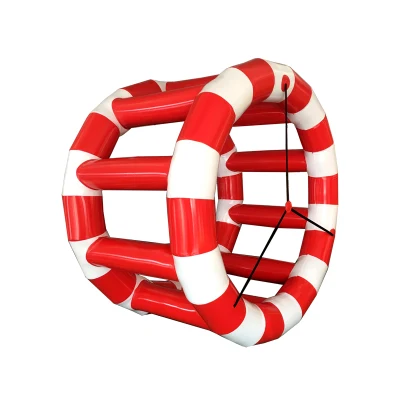 Customized water sports games inflatable water wheel summer swimming pool floating walking roller toys