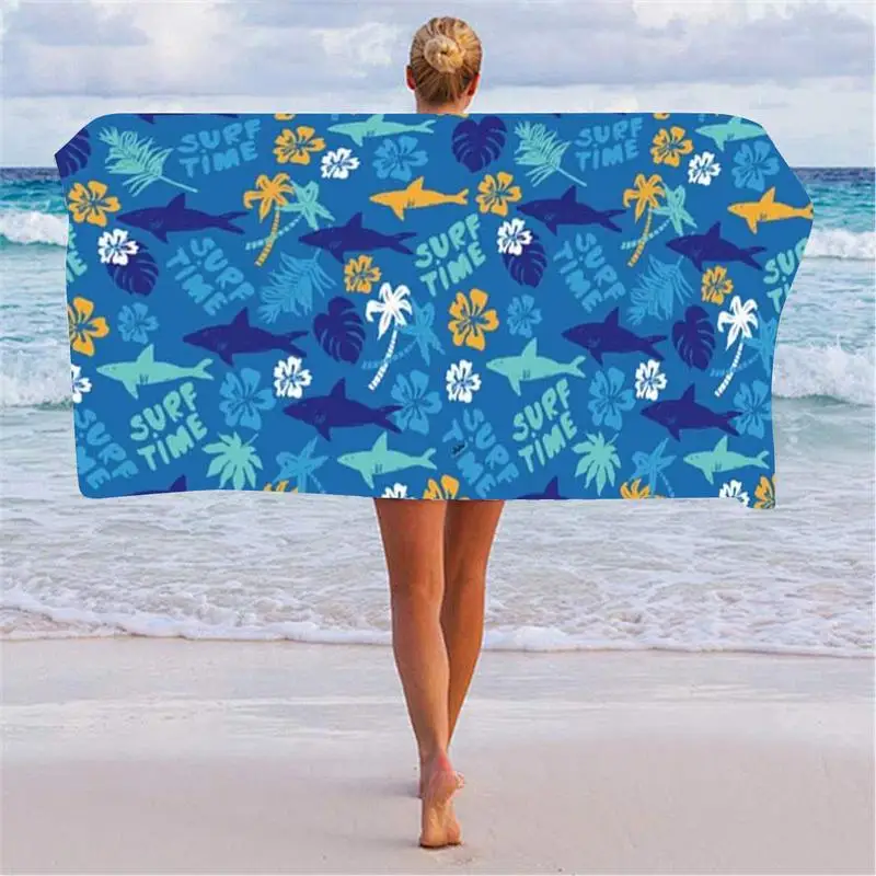 

140x70cm Sea World Beach Towel Swimming Pool Blanket for Kids, Girl, Boys, Men, Women Beach Towel Print Pool Super Soft Plush