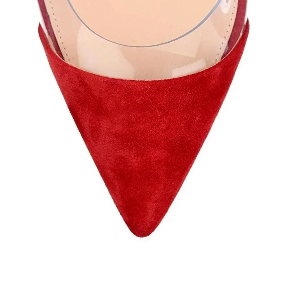 Women Pumps Fashion 2026 Spring Autumn Sexy Transparent PVC 9cm Pointed Toe Slip-on High Heels Female Party Dress Wedding Shoes