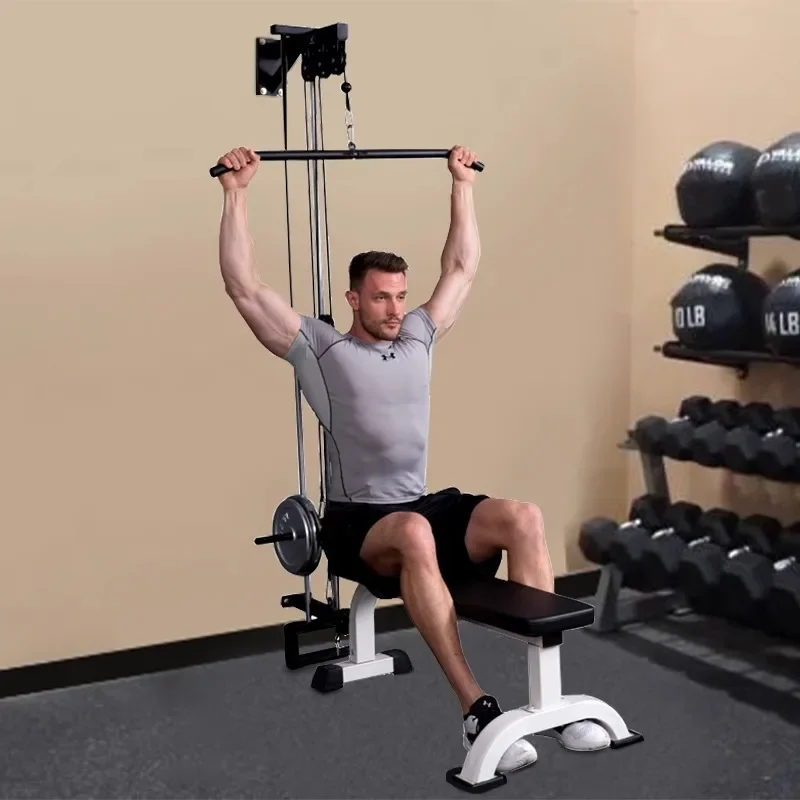 Household multi-functional high-position pull-down trainer Flying bird comprehensive wall chest pull-down rowing equipment