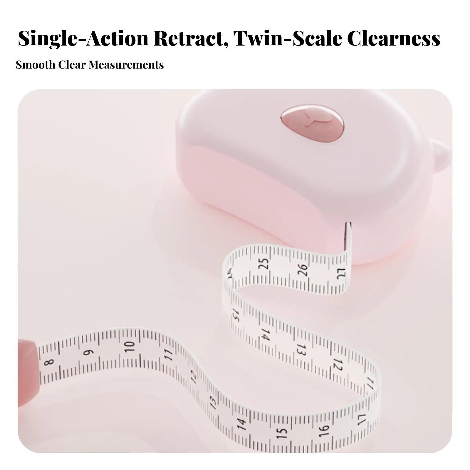 Soft Tape Measure for Body Measurements Retractable Metric Inches Ruler Portable for Fitness and Tailoring
