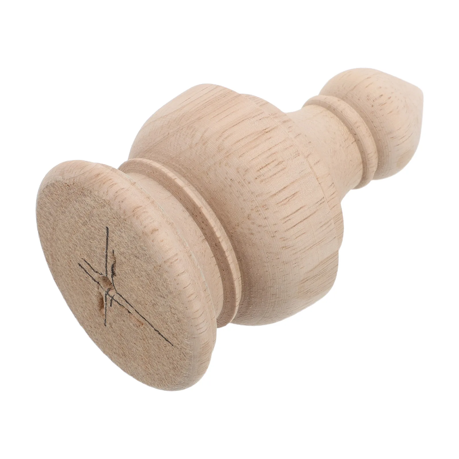 

1pc Unfinished Solid Wood Finial Decorative Column Cap For Staircase Handrail Bed Post Fence Diy Craft Home Decor Wooden