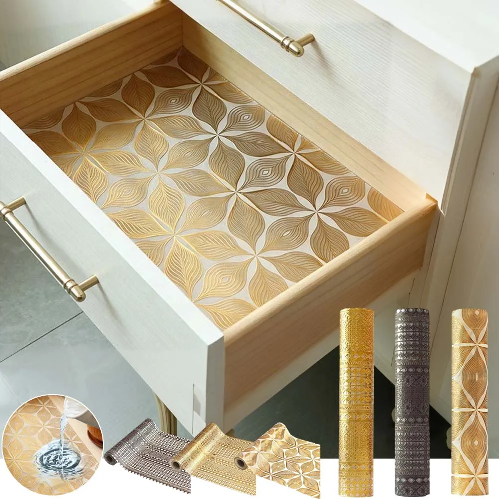

Waterproof Drawer Liner Cabinet Mat Non Slip Refrigerator Pad Oil Proof Anti Scratch Wardrobe Kitchen Cupboard Protector Cover