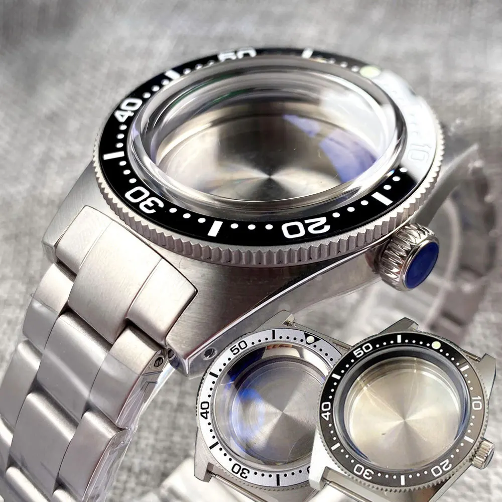 

40mm Sapphire Glass Watch Case Fit NH34 NH35 NH36 ETA 2824 300M Water Resistance