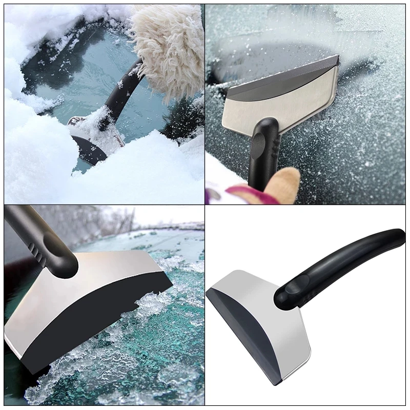 Pelle à neige durable pour pare-brise de voiture, grattoir de déneigement, pelle à glace, outil de livres de fenêtre, tous les accessoires de