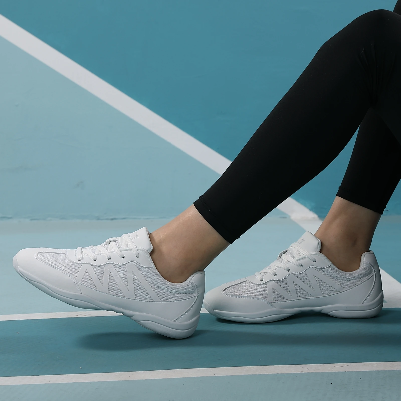 2105 Mädchen Weiße Cheer-Dance-Sneaker Damen Leichte Cheerleading-Trainings-Laufschuhe Tennis Damen Mode Sportschuhe – Detail 14