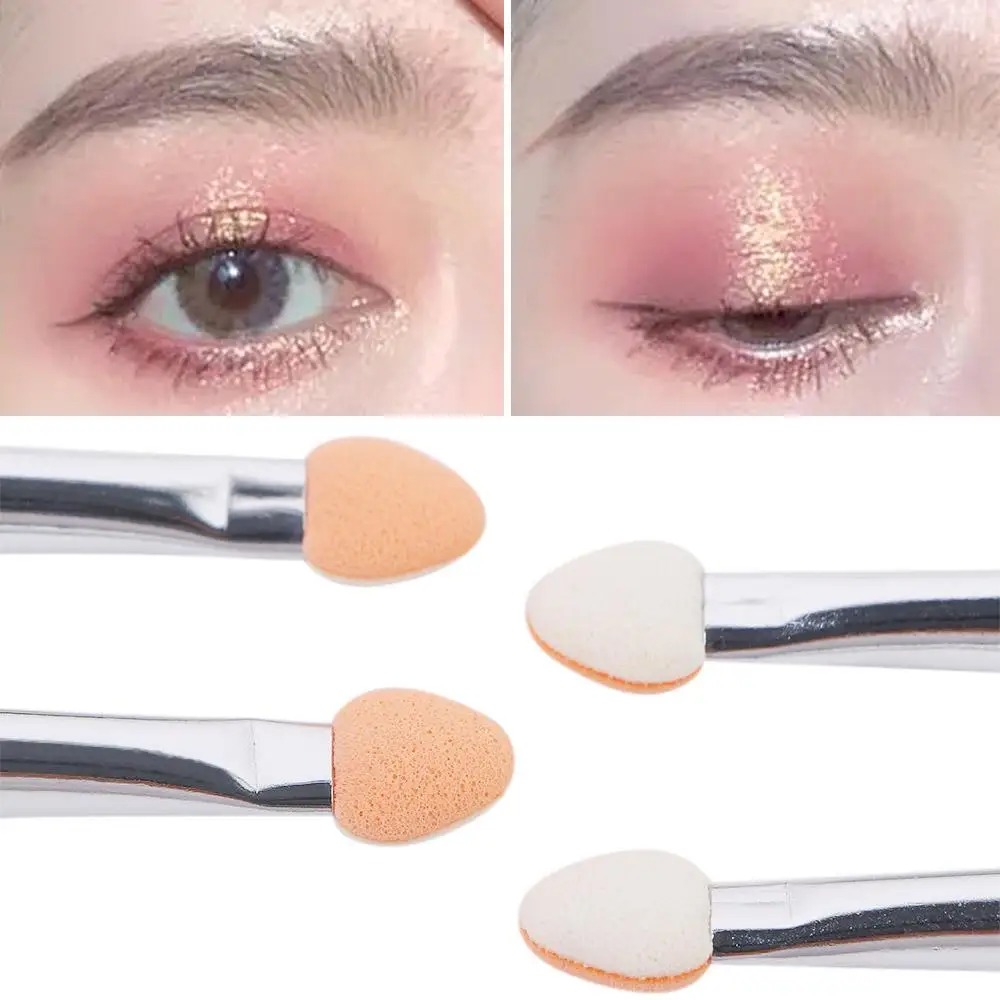 For Women Girls Dual Color Rubber Sponge Applicator Eye Shadow Brush Makeup Brush Beauty Tool