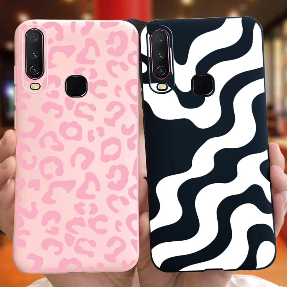 Case For Vivo Y12 Y15 Y17 1901 1902 1904 1940 Fashion Printed Jelly Phone Bumper For Vivo Y17 Y15 Y12 Soft Silicon Back Cover