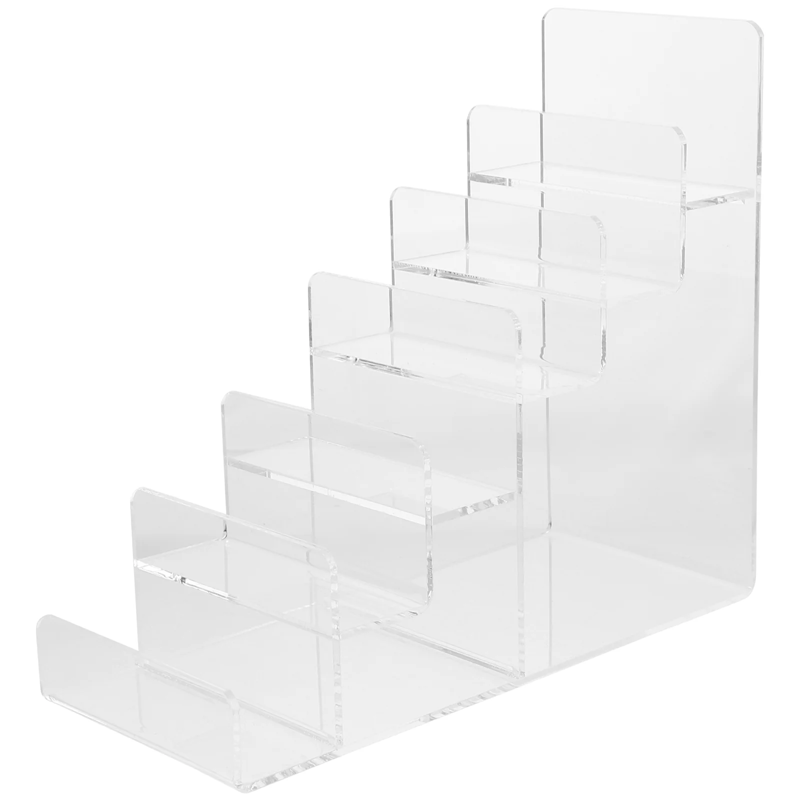 

Trapezoid Display Stand Stylish Storage Rack Purse Shelf Organizer Stable Decorative Wallet Holder Collection Acrylic