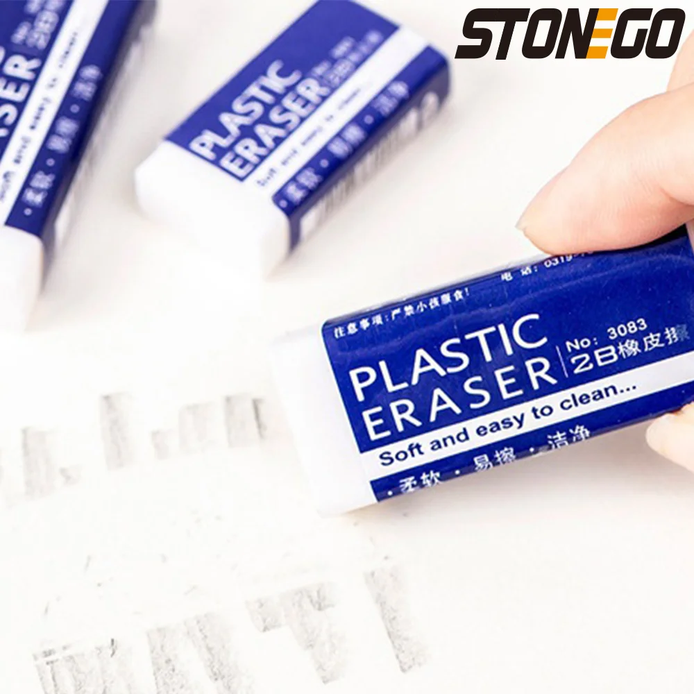 Erasers for School Office Art Classroom Soft Clean Essential Stationery Lightweight No Marks Students Supplies