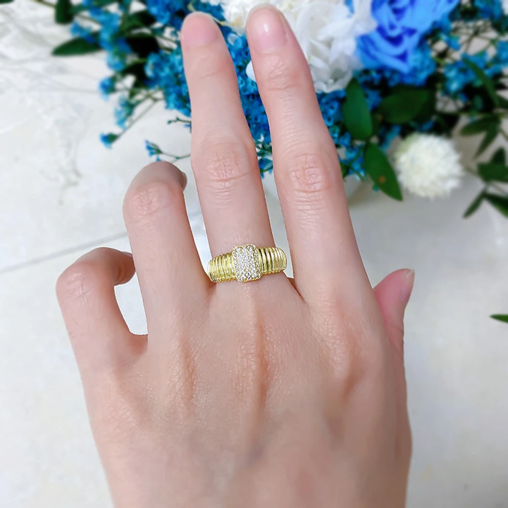 Wong Rain Vintage 18K Gold Plated 925 Sterling Silver Lab Sapphire Gemstone Ring For Women Fine Jewelry Party Gifts Wholesale