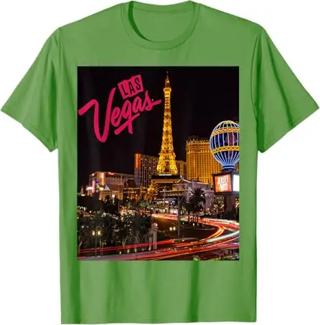Las Vegas Shirt Vegas Strip Nachtleben Souvenir und Geschenke T-Shirt Y2k Las Vegas Souvenir Neuheit Geschenk Reise Urlaub Familie Kleidung – Detail 9