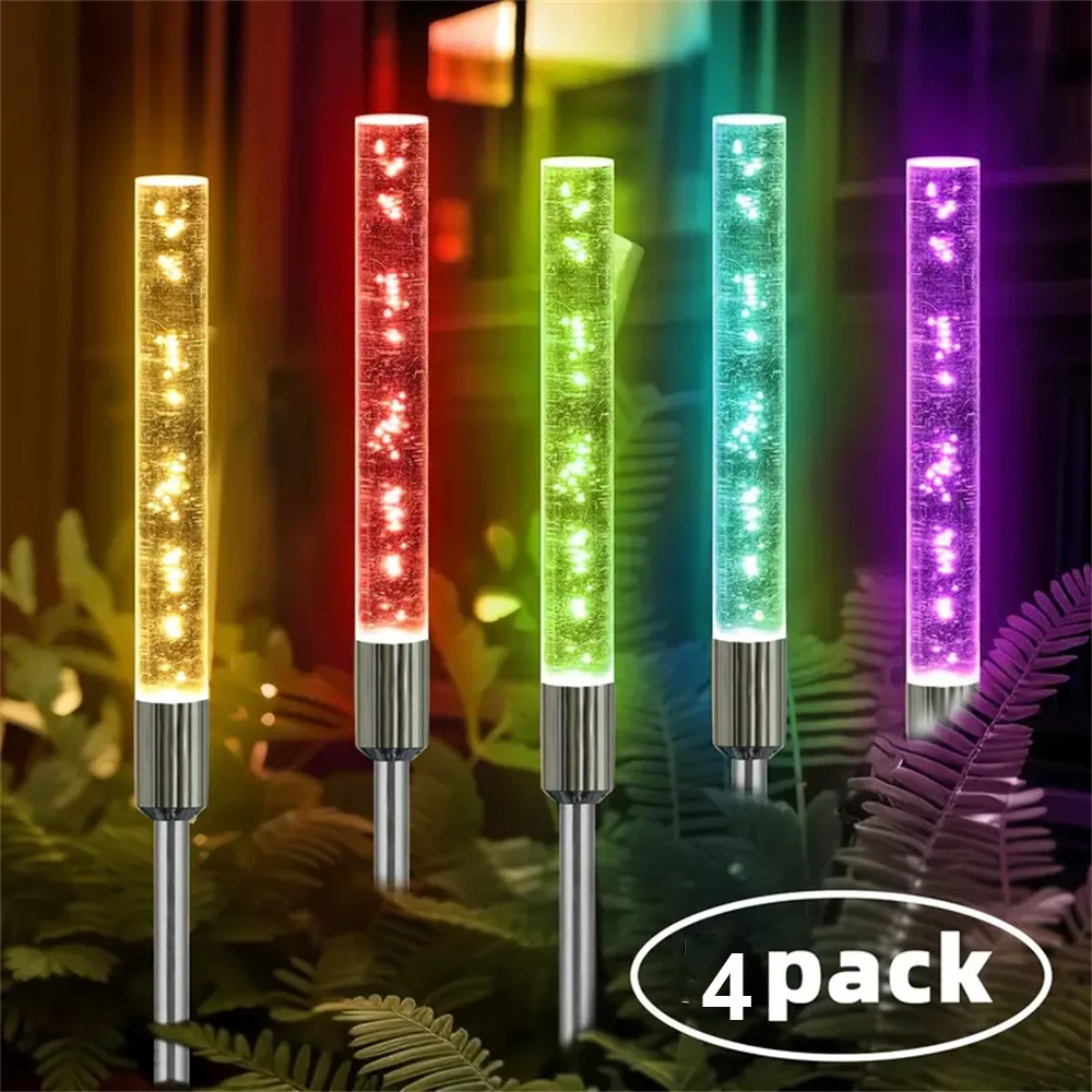 4pc-ソーラーリードランプバブルスティック-rgb-カラフルな屋外防水中庭公園景勝地芝生庭挿入風景ランプ