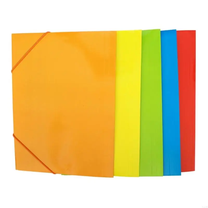 

2025 New Plastic Document Folders Foldable Design Elastic Closure Office School Use