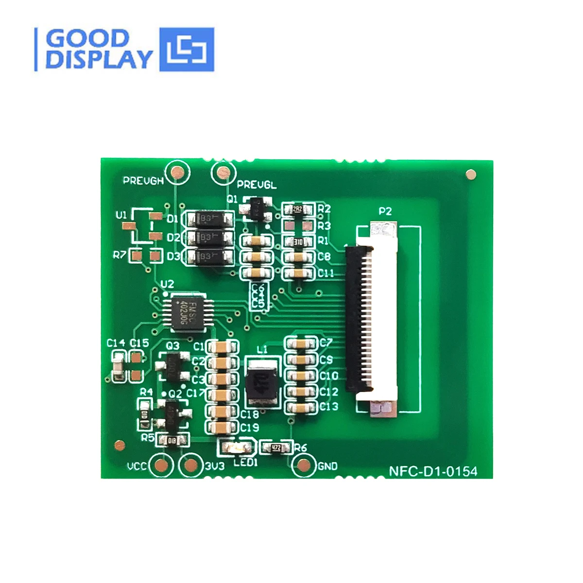 

1.54" NFC E-Paper Driver Board - Battery-Free E-Ink Module, NFC-D1-0154