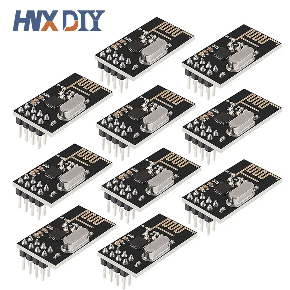 1-10 sztuk NRF24L01 2.4GHz 2Mbit/s bezprzewodowa transmisja danych RF moduł nadawczo-odbiorczy płyta 1.9-3.6V dla Arduino DIY