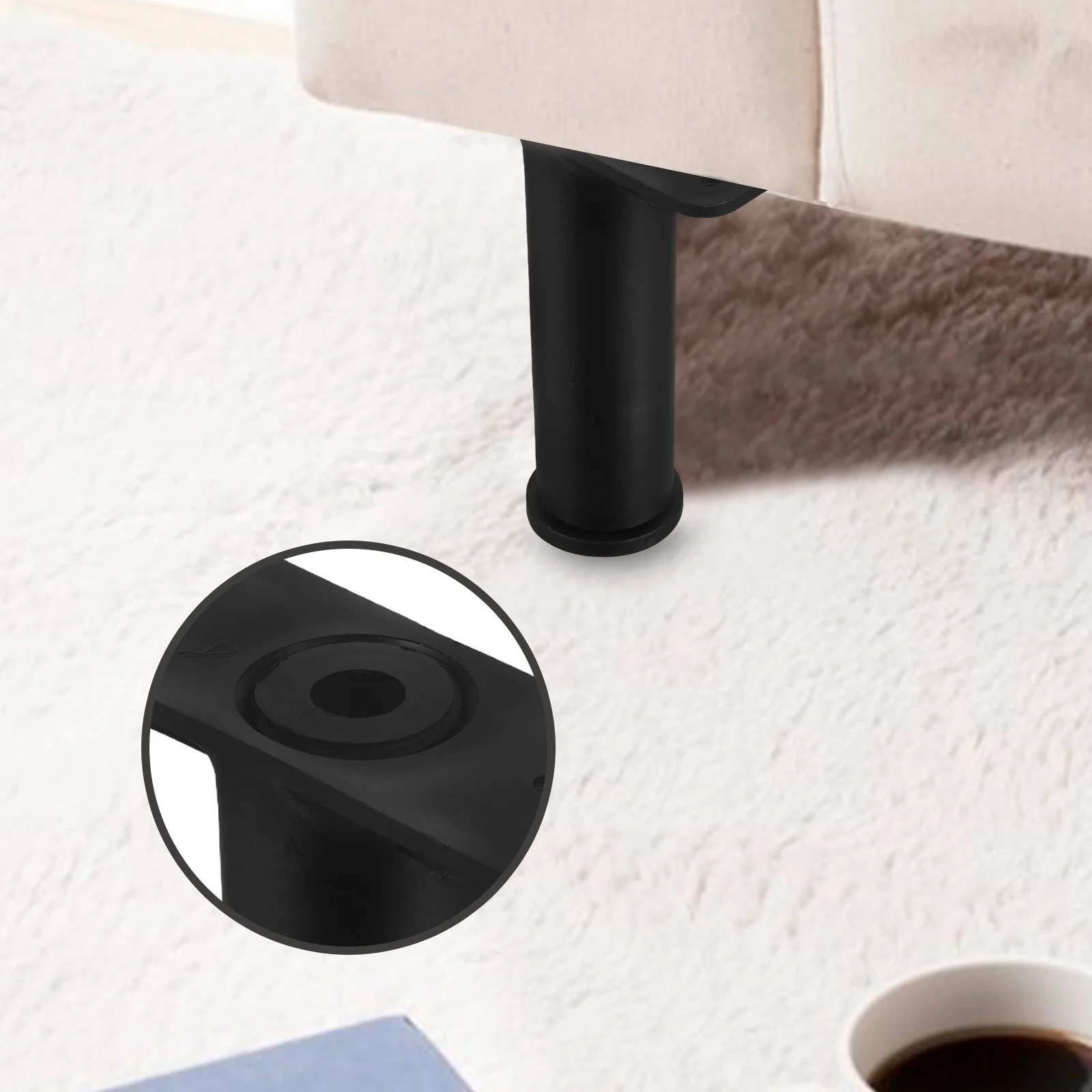 إطار سرير قابل للتعديل، أرجل دعم، أقدام بديلة للأثاث شديدة التحمل لطاولة كرسي الأريكة، تلسكوبي، قوي مضاد للحركة #2