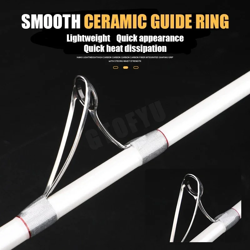 Cana de Carbono Portatil para Embarcacion Jigging y Senuelo Giratorio - imagen 2