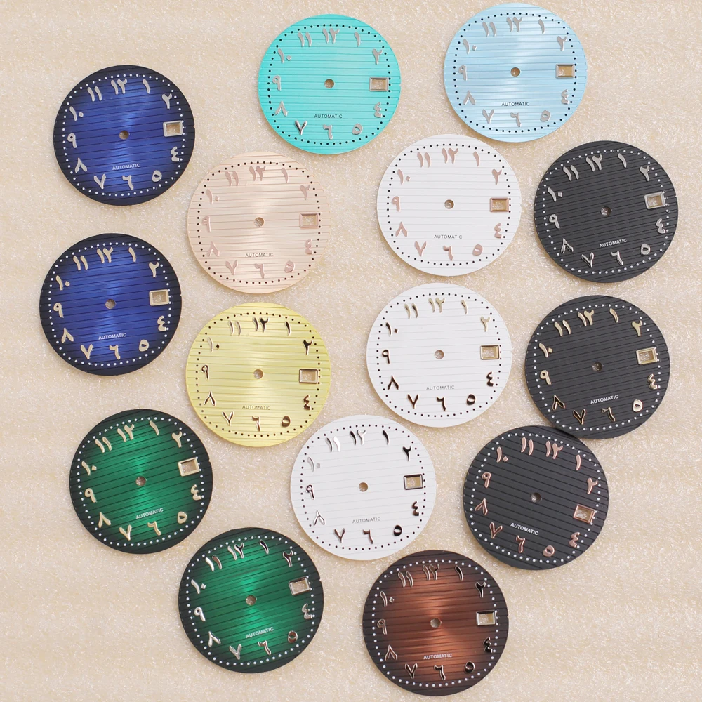 

NH35 S Logo Dial 30.5mm Green Luminous Watch Dial Hands for Nautilus NH35 NH36 Mechanical Automatic Movement Watch Accessories