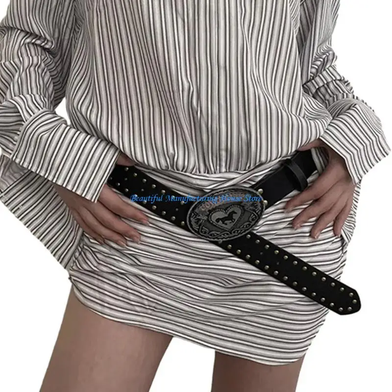 أحزمة خصر للبالغين مقاومة للاهتراء E56A مع إبزيم بنمط مريح وحزام خصر من البولي يوريثان للسيدات