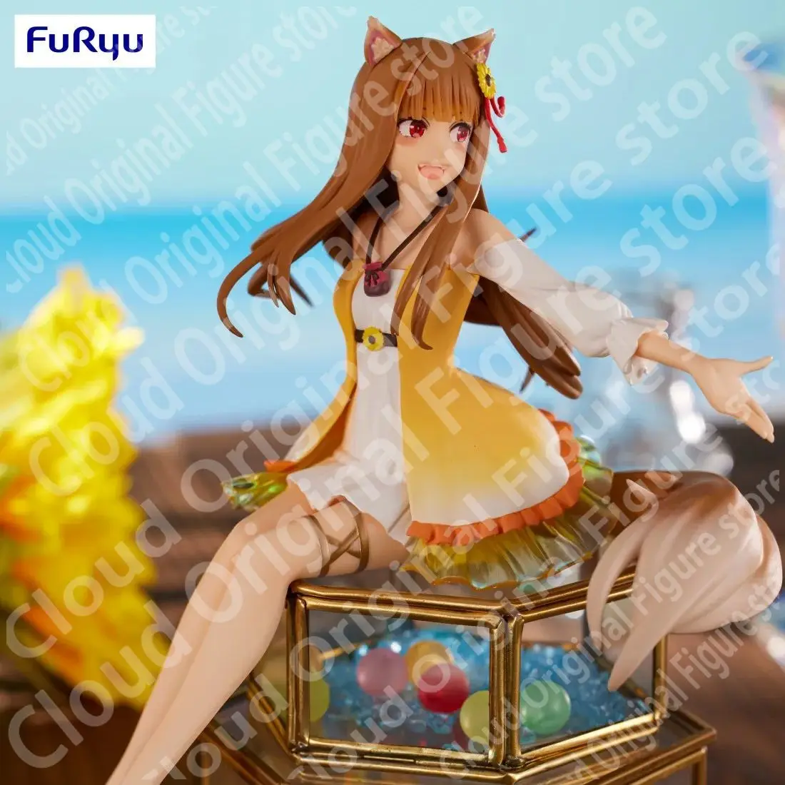 متوفر في المخزون الأصلي Furyu المعكرونة سدادة التاجر يلتقي الذئب الحكيم هولو هيماواري بولي كلوريد الفينيل عمل نموذج لجسم دمية لعبة الديكور