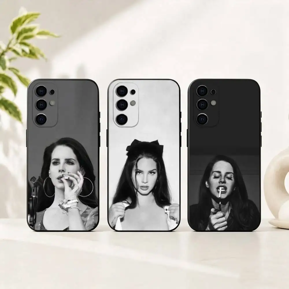 

Singer L-Lanas D-Del R-Rey Phone Case For Samsung S25,S24,S21,S22,S23,S30,Ultra,S20,Plus,Fe,Lite,Note,10,Black Cover