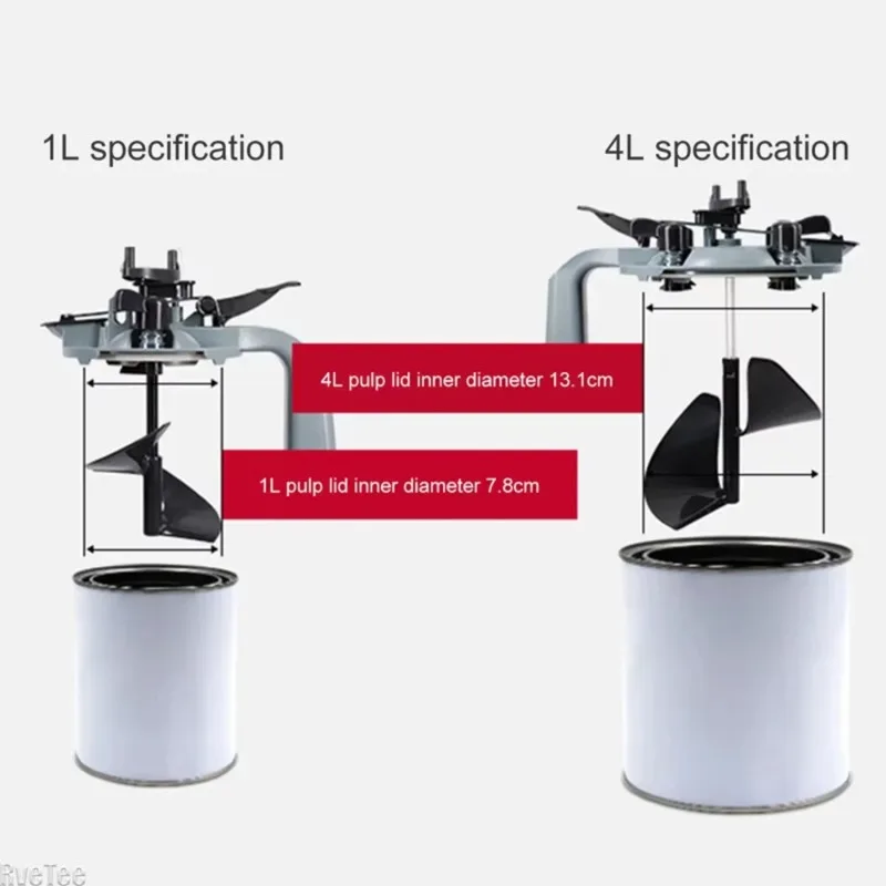Mixing Mate Paint Can Lid with Spout Mess-Free Handle Paint Slurry Mixer Stirrer Tool for 1L 4L Cans Coating Mixing Slurry Cover
