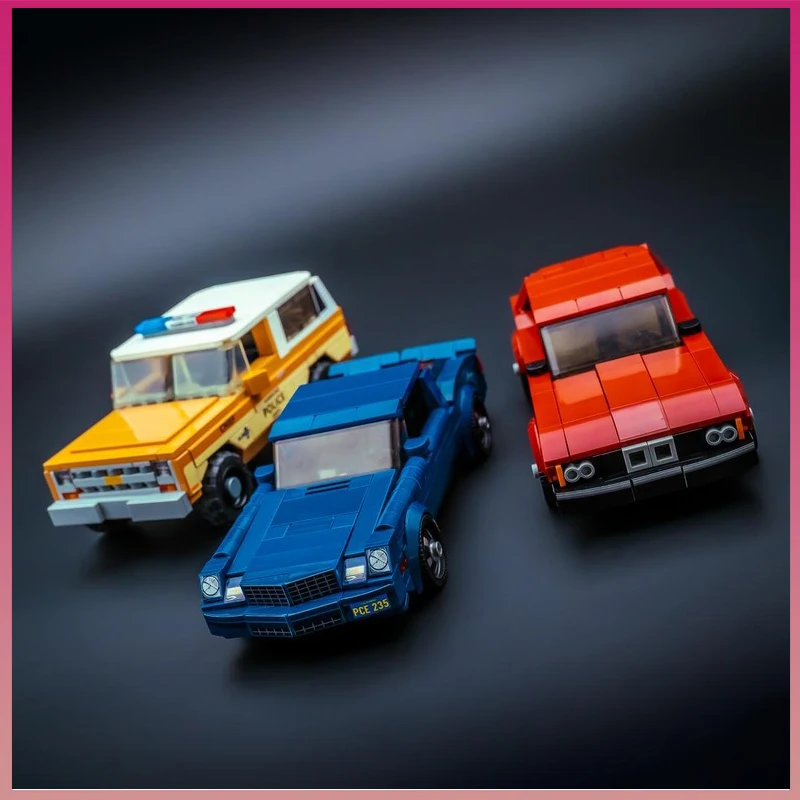 

Retro Car Speed Champions Series City Vehicle MOC Model Building Block Creative Assembly Bricks Boy Toy Kids Adult Birthday Gift