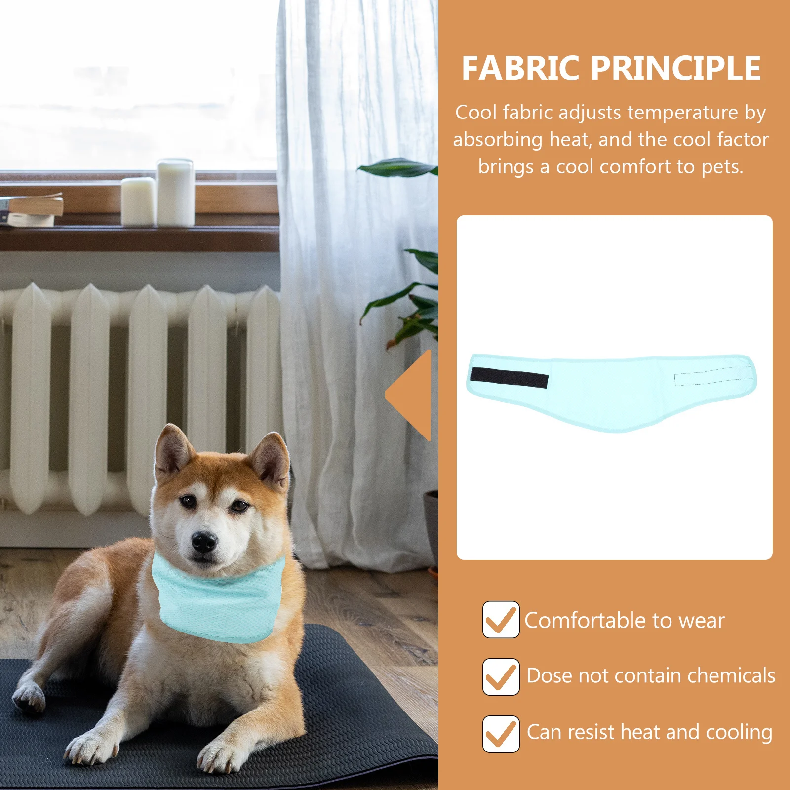 

Pet Cooling Scarf Ice Towel Collar Cool Dog Collar Adjustable Lightweight Breathable Cooling Dog Summer Scarf Pet Summer Supply