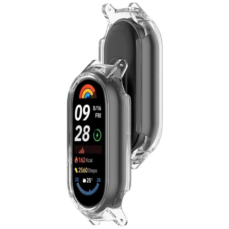 DXAB Easy Installation Shell Smartband -Abdeckung Halbbedeckung Stoßfänger Hülle für Band 9 Protective Shell mit